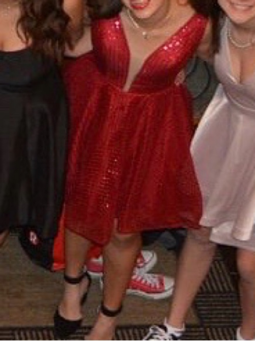 Red Sequin Dress